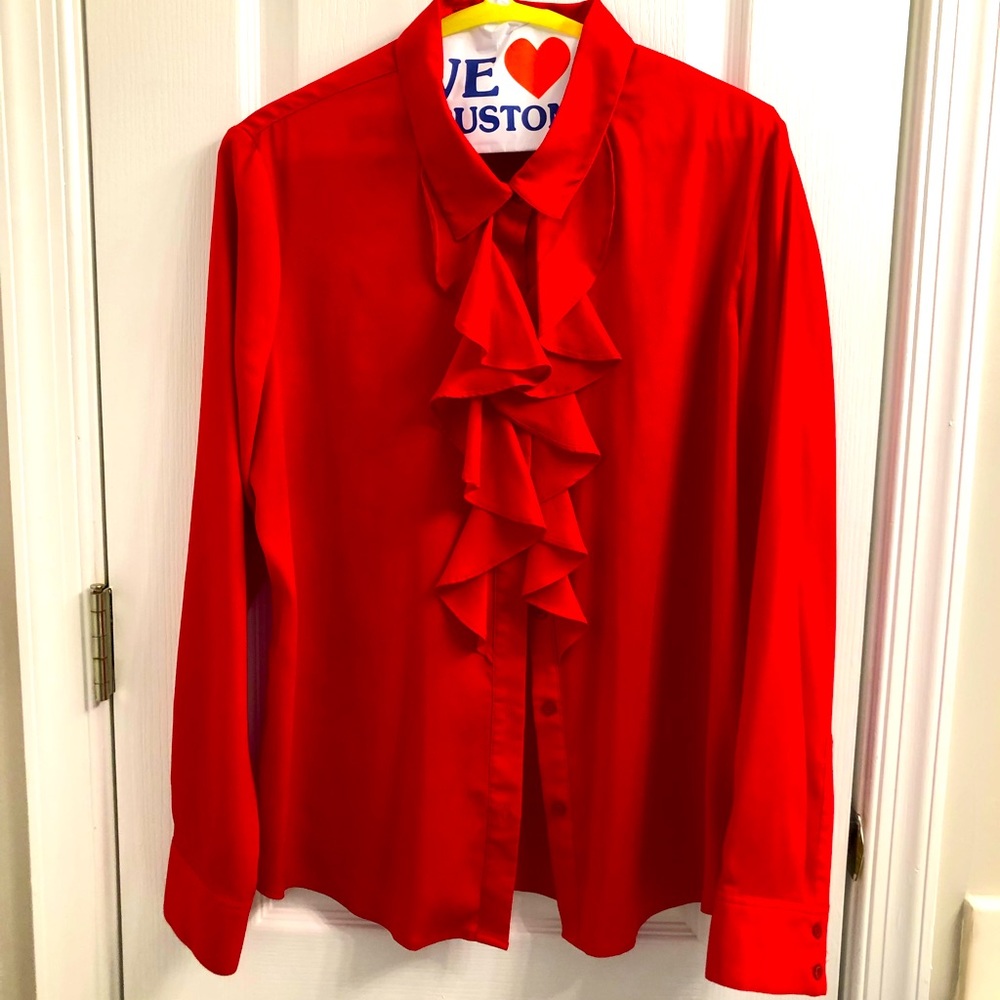 Red blouse